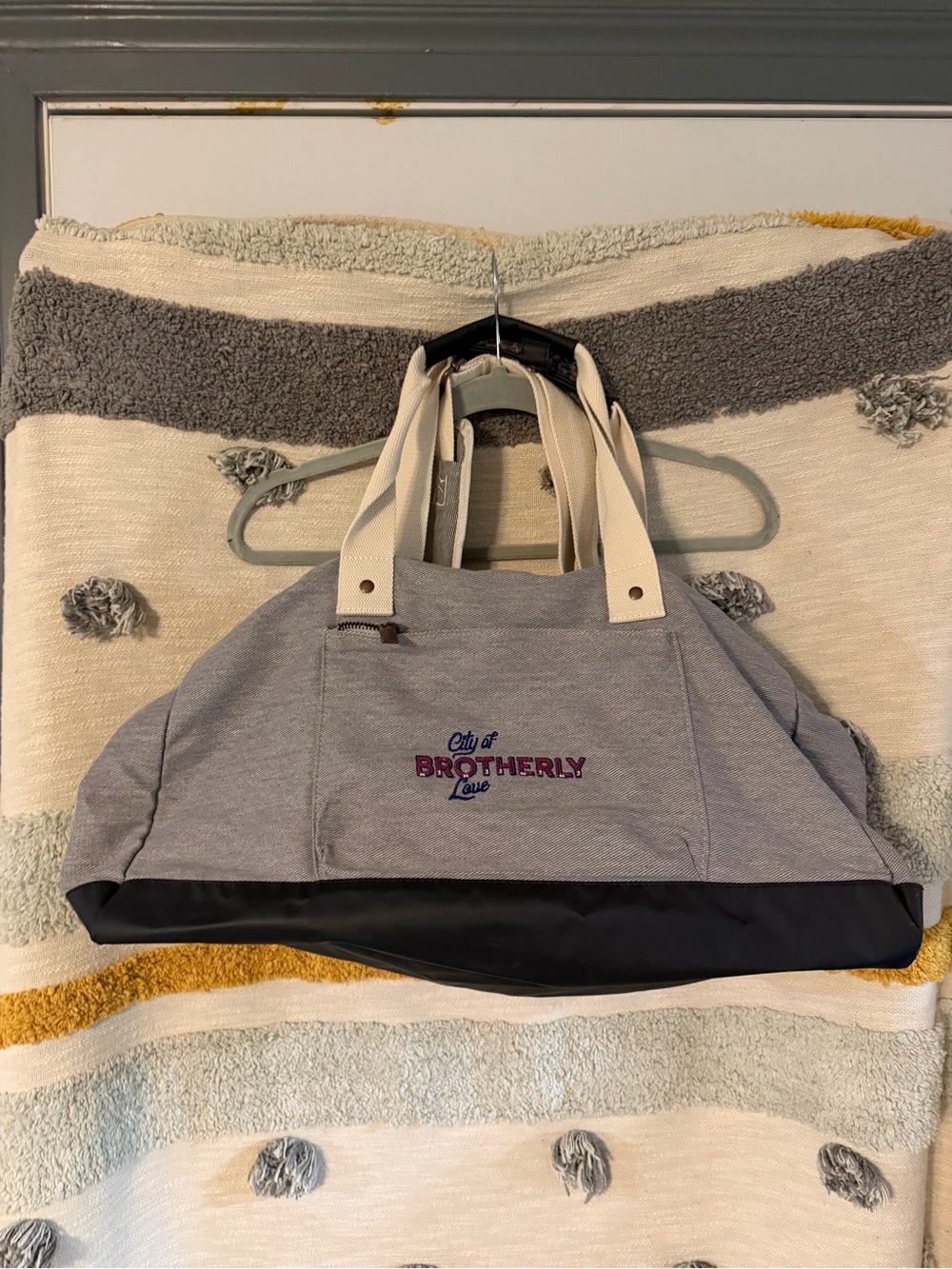 HCutter & Buck® 19" Cotton Weekender Duffel - The City of Brotherly Love